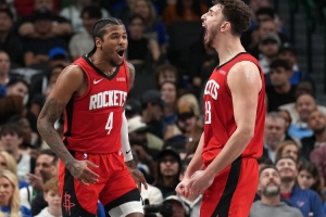 pp电子-范乔丹缺阵!火箭今日首发:伊森、杰伦-格林、阿门、狄龙、申京